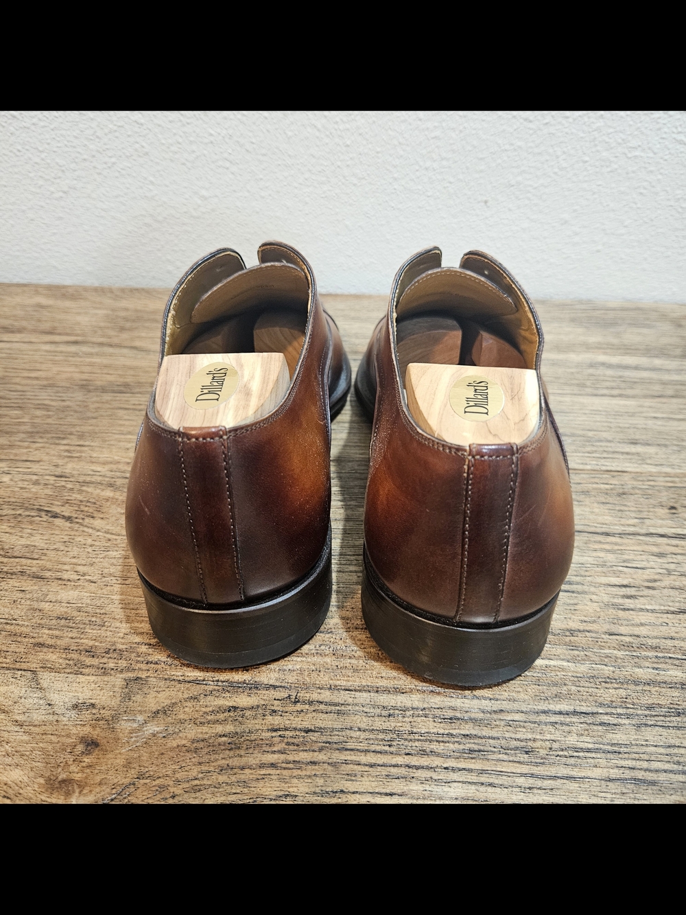 Magnanni Men's Tan-Brown Leather Cap-Toe Oxfords - Picture 4 of 5